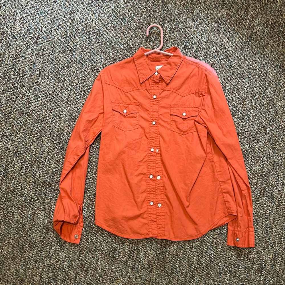 Roper Coral/Pink Button up shirt